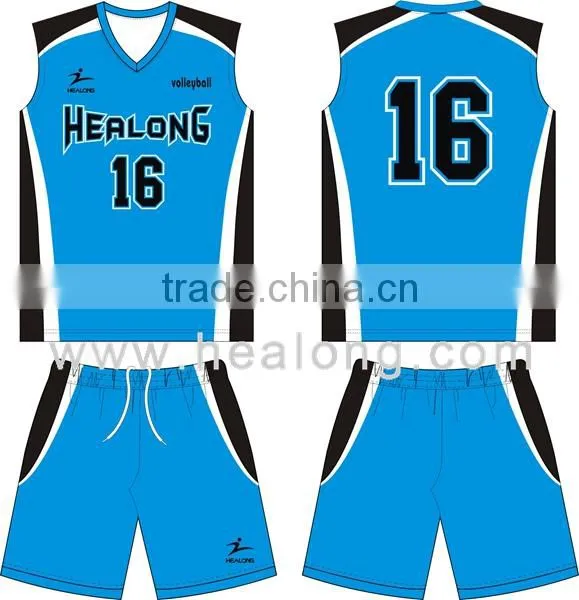 fast delivery plain color volleyball uniform designs