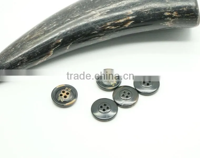 Horn Buttons with Burnt