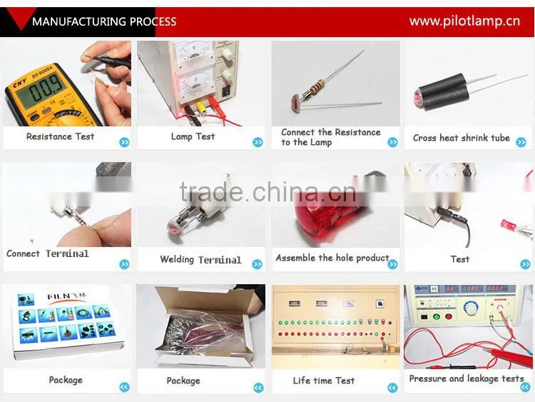 FILN high light waterproof plastic 10mm 230v white led switch board lamp 110v indicator light