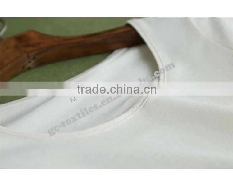 Women's Cotton/Spandex O-neck Short Sleeve White Underwear