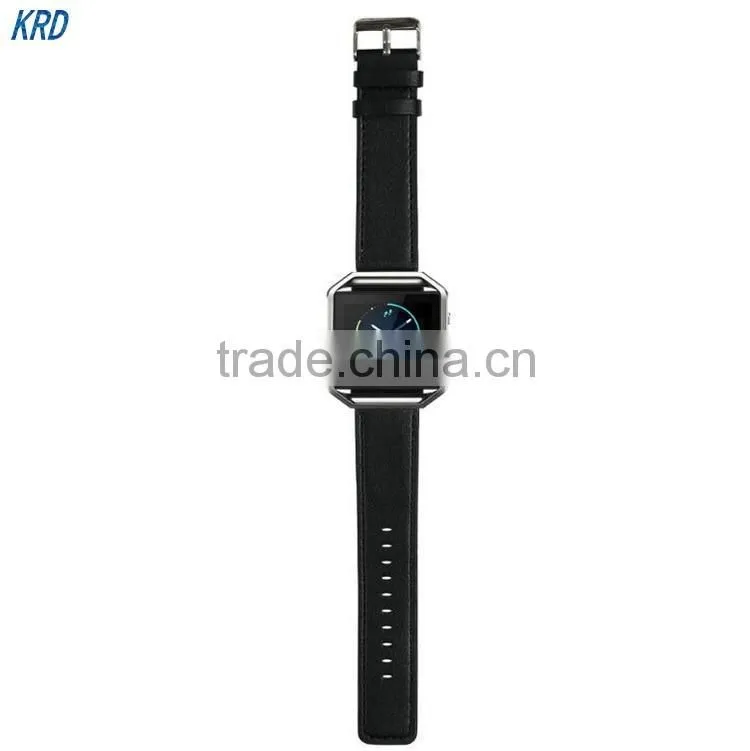 Genuine Leather Strap For Fitbit Blaze, Smart Fitness Watch Band Replacement For Fitbit Blaze Watch Strap