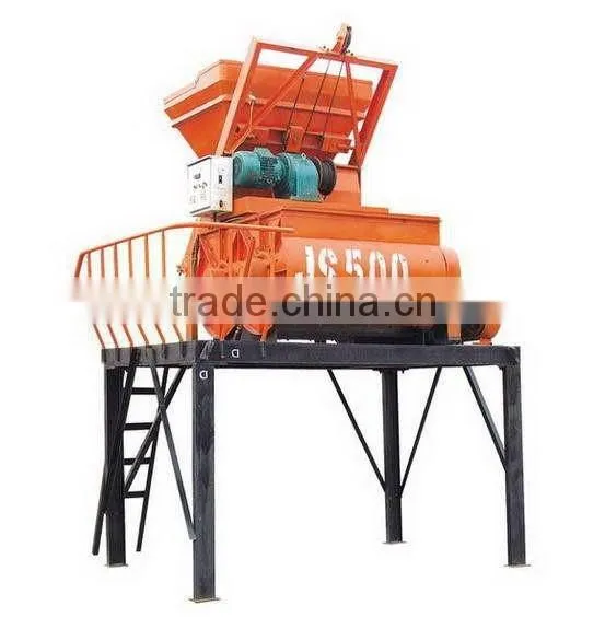 Large output capacity JQ500 concrete blender for brick machine cement mixer using electric in Africa price