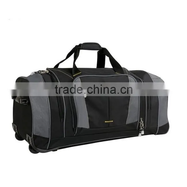 Fashion high quality 100% polyester china cheap duffle bag luggage