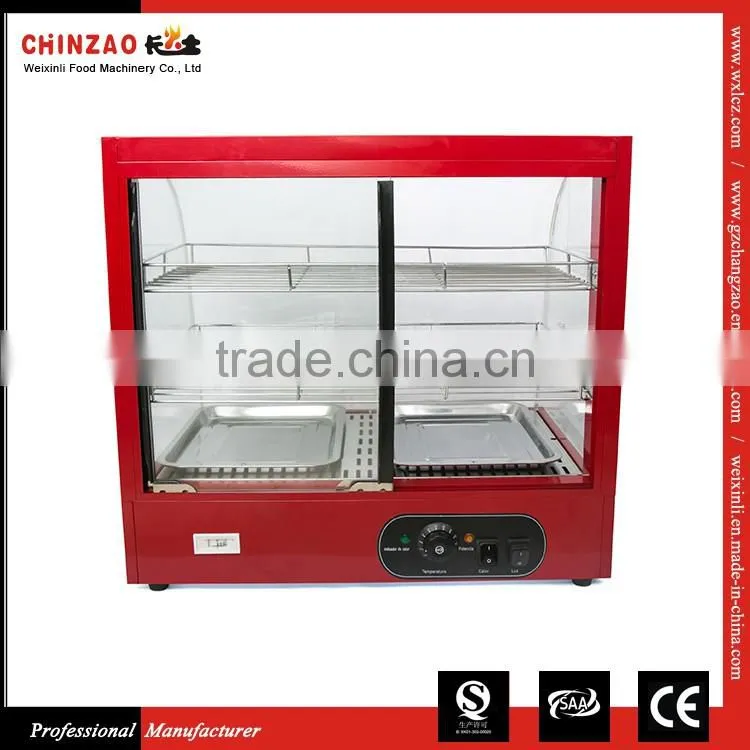 Electric Counter Top Glass Food Warmer Display Showcase Fast Food Resturant Equipment