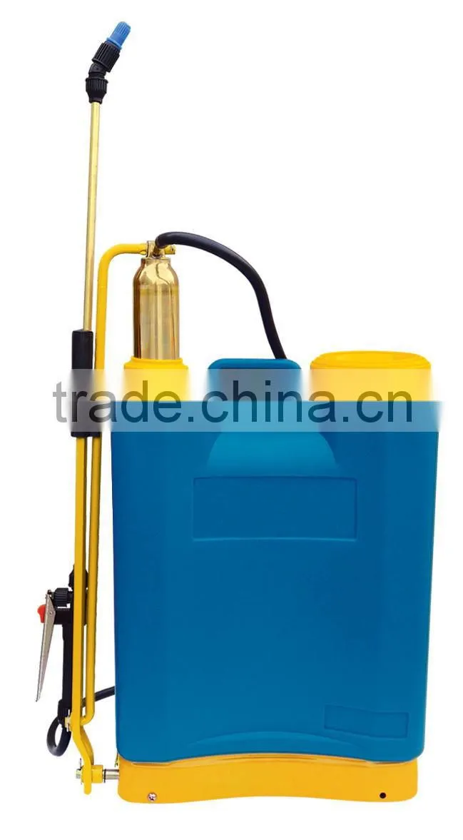 16L knapsack sprayer with metal base and brass pump