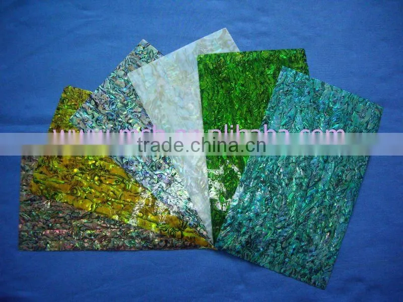 Natural green paua shell paper--Stick back(option)