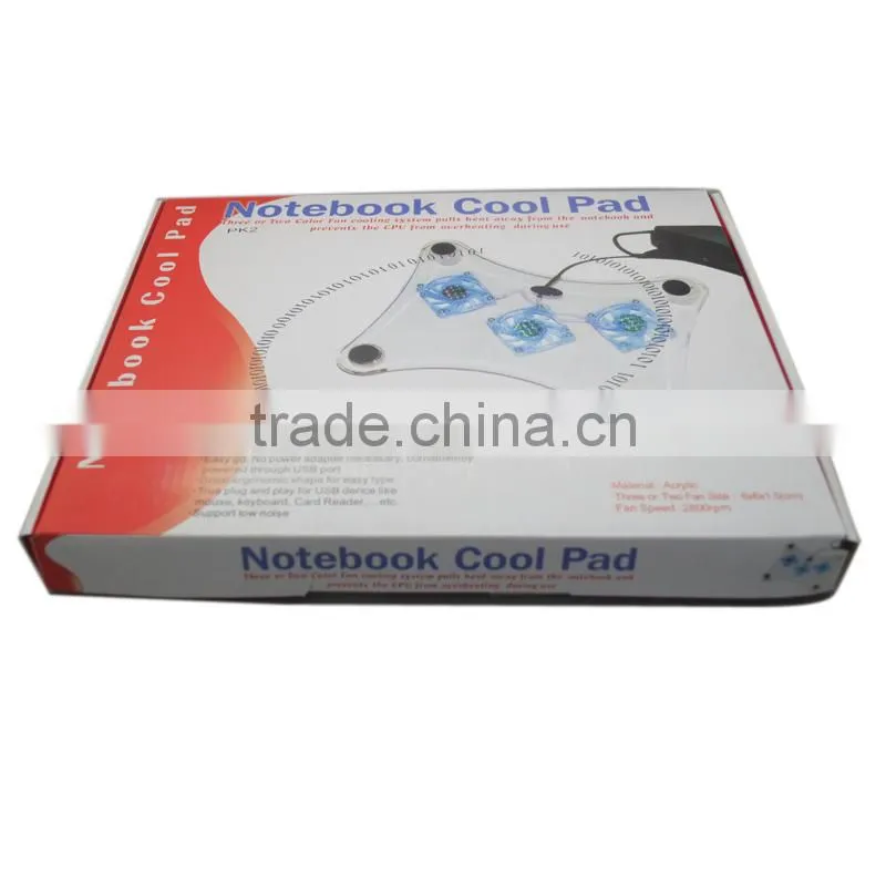 laptop cooling pad with 3 fan