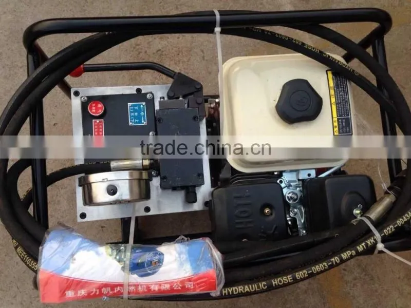 Super high pressure double speed gasoline/petrol hydraulic pump station