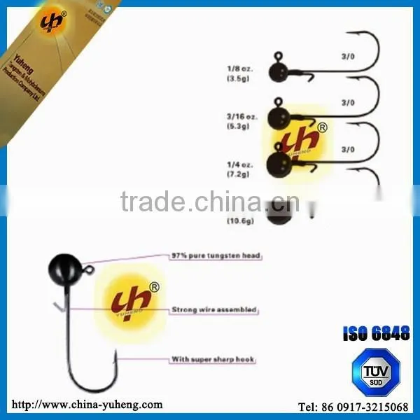 2017 hotsale tungsten Resin round jig head 1/2oz 3/8oz