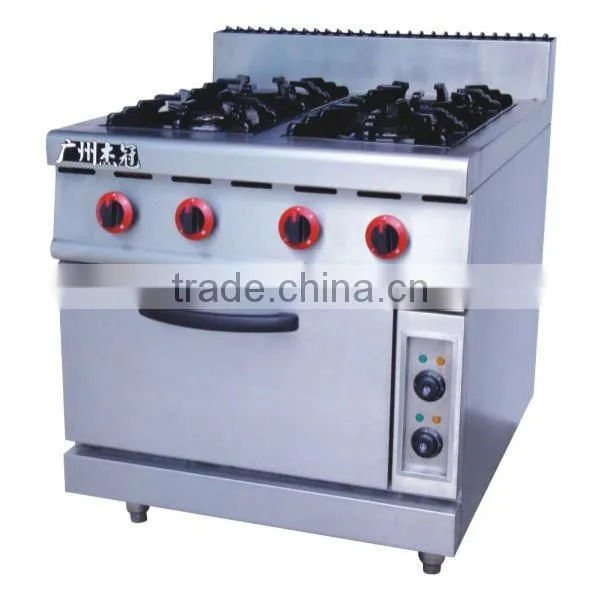 Cooking Range: Gas Stove with 4-Burners