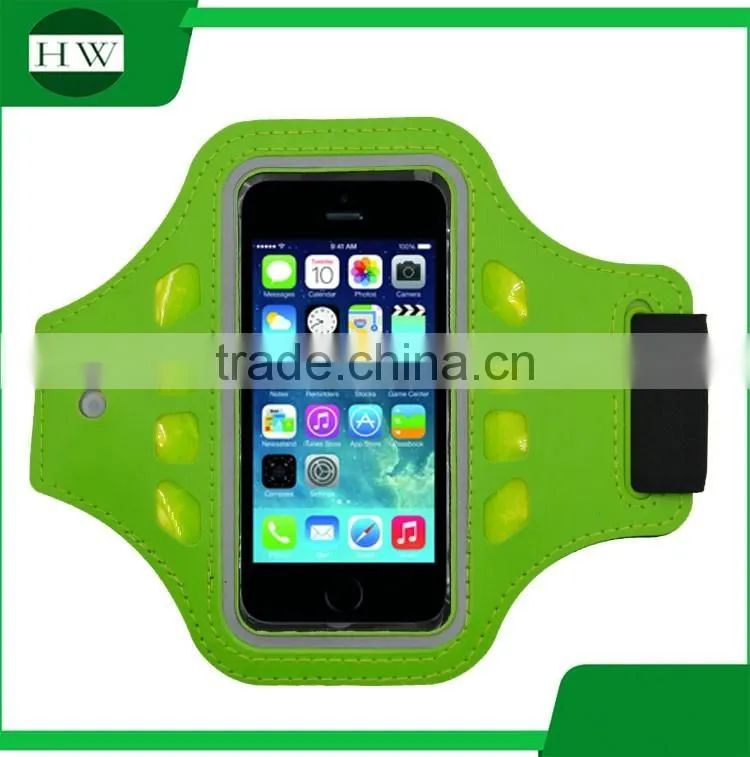 led pvc logo printed sport jogging running waterproof smartphone mobile phone bag arm band armband for ihpone 6 plus/Samsung