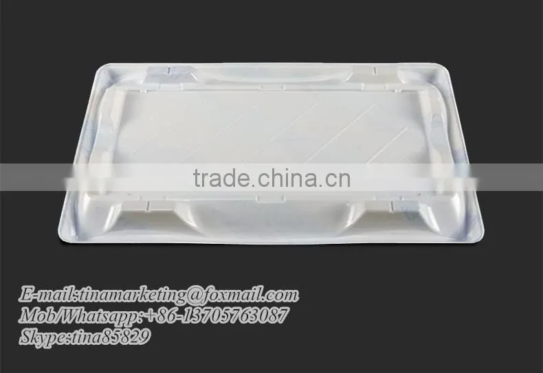 Eco-Friendly Feature Plastic Material Food Sushi Packaging Box,Plastic Sushi Container,Plastic Sushi Take Away Display Tray