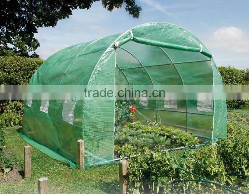 3x3x2M Polytunnel Greenhouse Fully Galvanized Steel Frame Garden Greenhouse