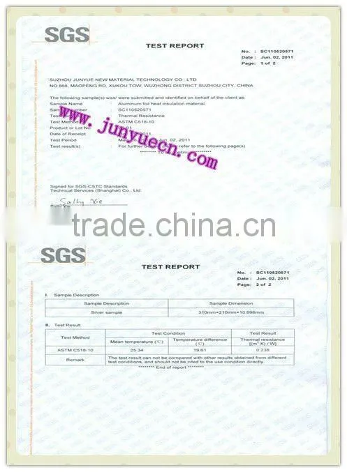 Insulation materials for Corrugated Metal Roofing Sheet