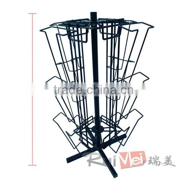 4-Side Floor Standing Spinning Christmas Card Stand