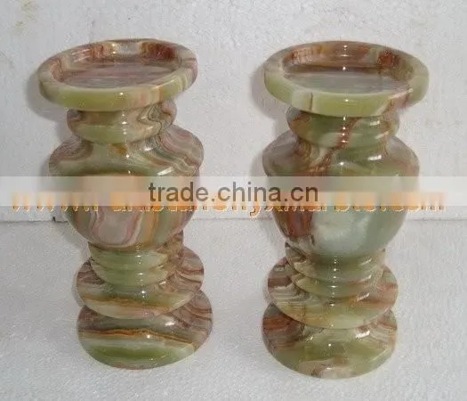 EXPORT QUALITY Modern style ONYX CANDLE HOLDERS STANDS