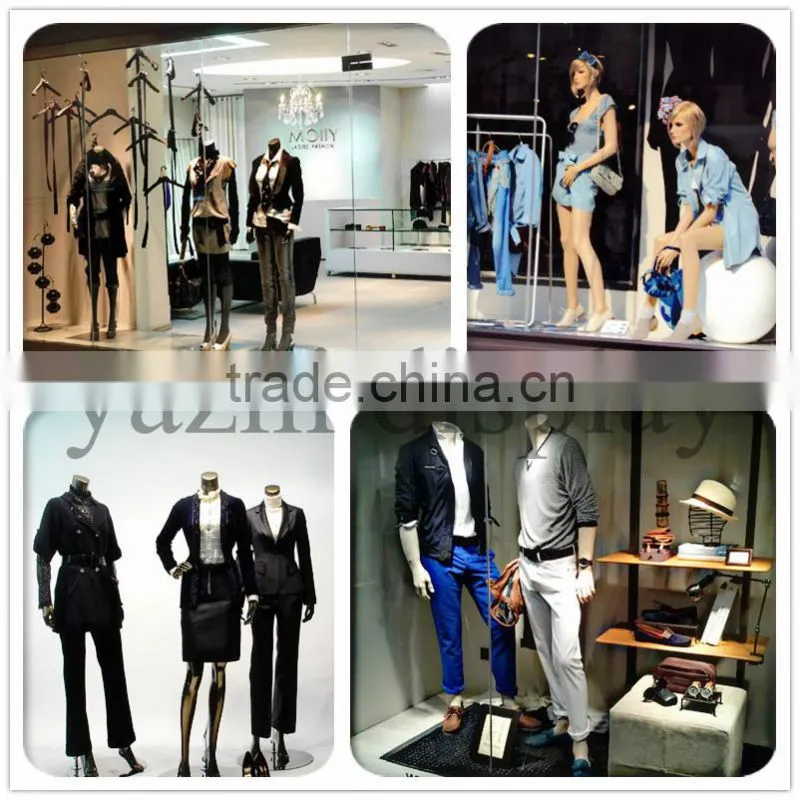 Female sport mannequins with abstract head in matt white
