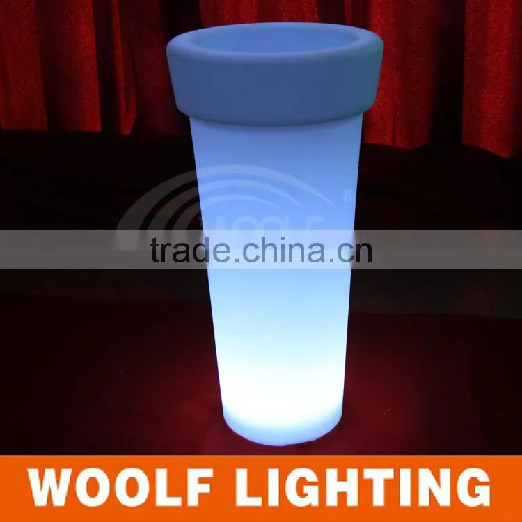 commercial led lighted planters pots