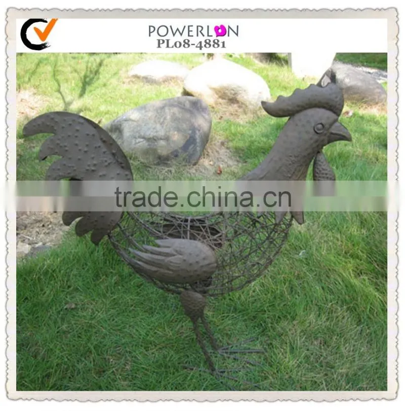 Metal outdoor decoration garden chicken