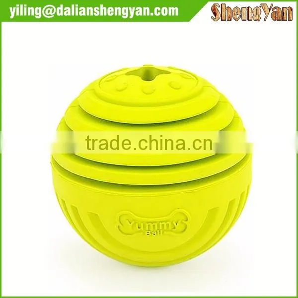 Smart treat chew ball,rubber toy ball for dog