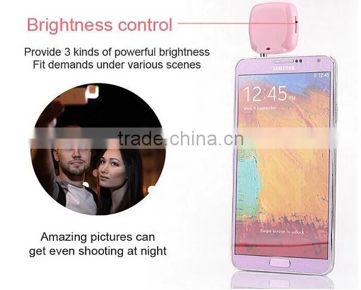 2015 Newest Wholesale portable 3.5mm Audio Jack Fill Light LED Flashlight for Mobile Phone