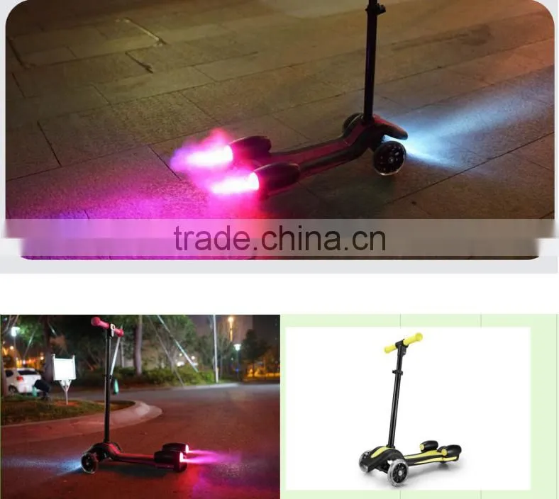 Latest Arrival Kids Electric Spray Scooter, 4.5inch 3 Wheel Electric Scooter With LED Light For Kids