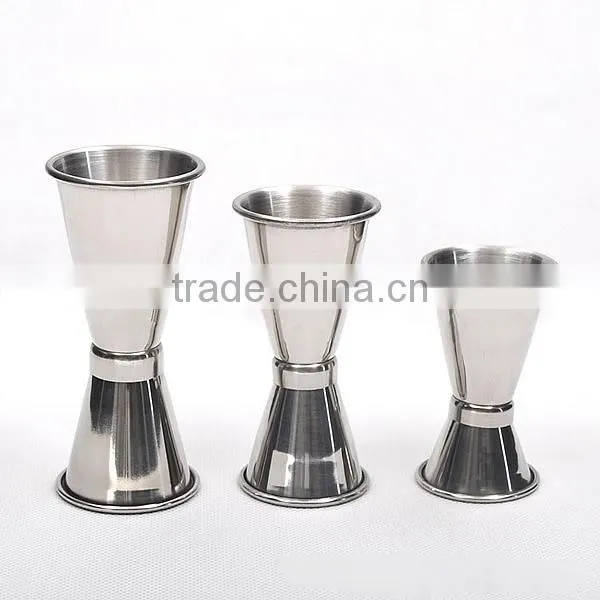 Professional bar tools supplier,custom stainless steel measuring glass cocktail shaker