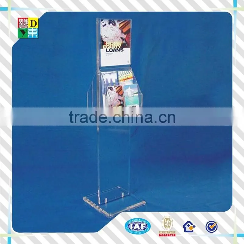 Custom size Acrylic sign holder with business card pocket