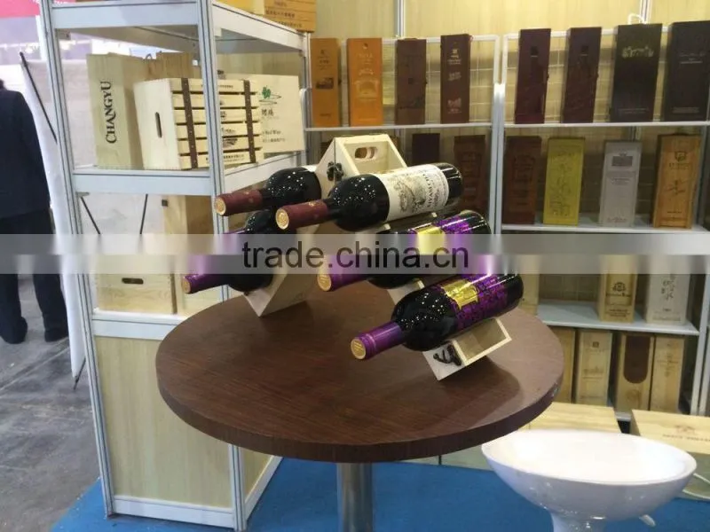 solid wood red wine rack for bar