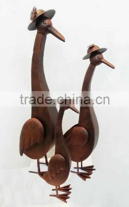 Animal ornaments metal duck