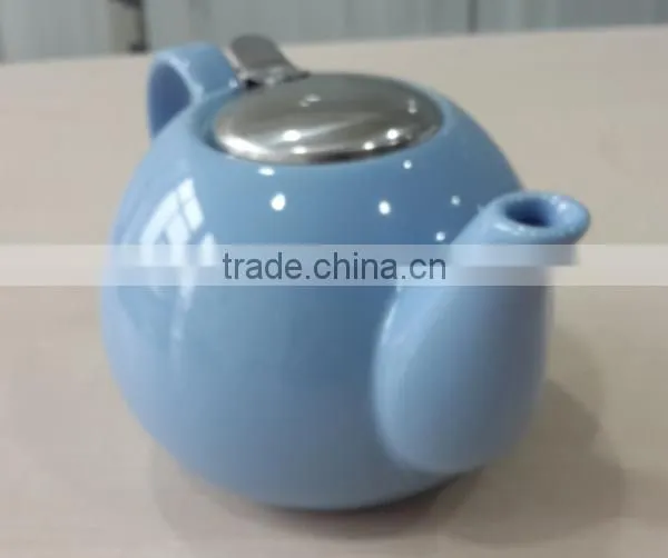2015 OEM latest design color ceramic tea pot