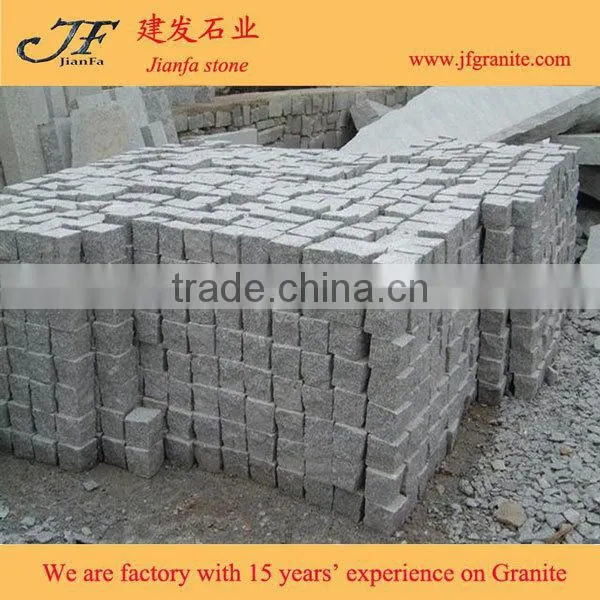 Natural split stone grey granite curbs paving stone