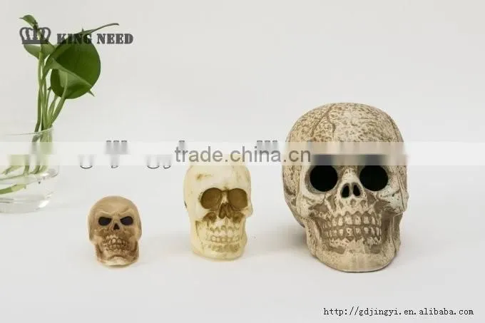 new promotional LED lighted color changing plastic with skull Halloween decorations