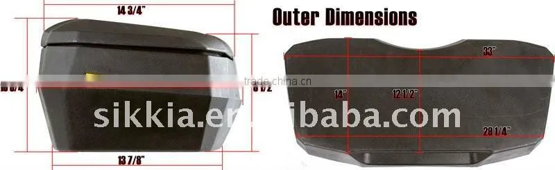 atv/quad front/cargo/luggage/trunk box/ top case 6600