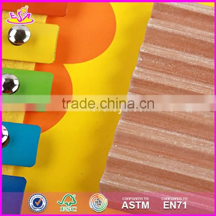 2017 New design educational toys wooden child's xylophone for sale W07C059