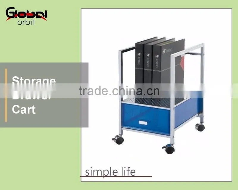 Office File Storage 2 Plastic Drawer Hills Studio Drawer Cart with Shelves