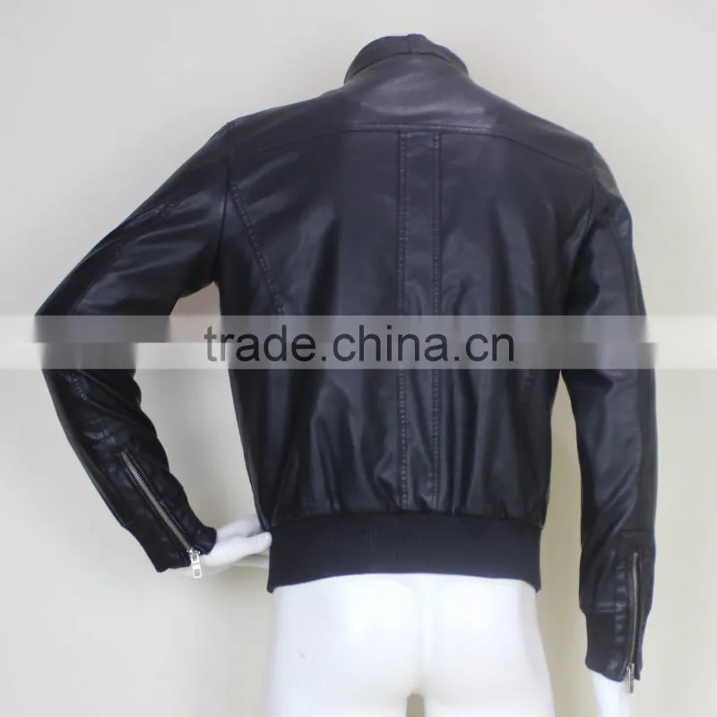 Mens Famous PU Leather Fashion Jackets 2017