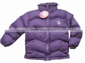 Clothing Lots For Sale Girls Shiny Down Jacket Fujian