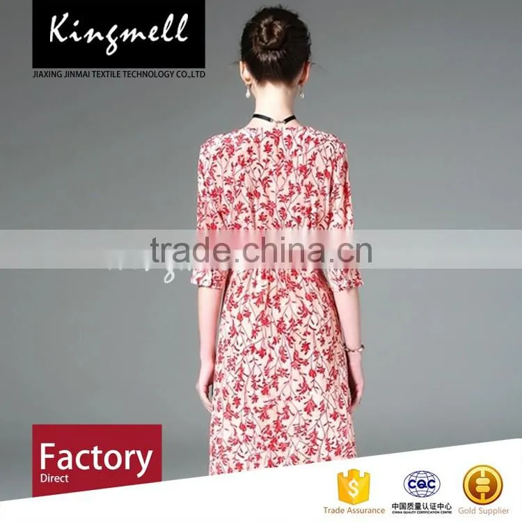 Custom digital printing vivid color silk fabric wholesale fabric