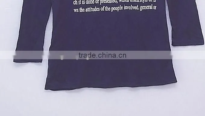 2012new fashion 100%cotton o-neck long sleeve women t shirt