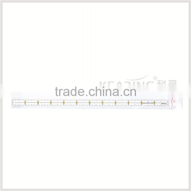2017 China 12"*0.5" straight rigid plastic inch patchwork ruler for fashion design#KPR12005