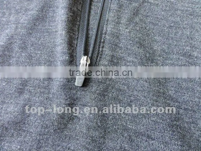 100% merino charcoal thermal underwear for women thermal suit of zip top