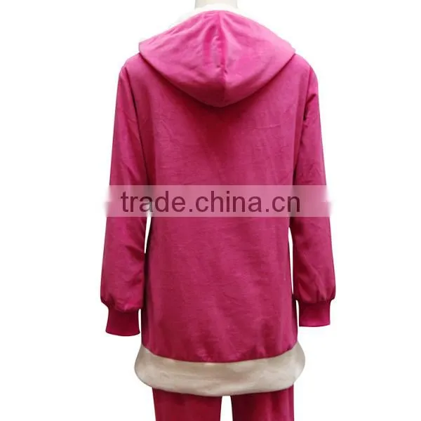 wholesale fashion new design winter comfortable velvet cheap woman funny pajamas