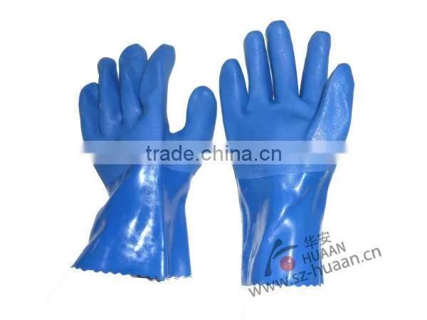 good quality PVC heavy duty Chemical protection Gloves