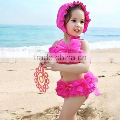 2016 new girls swimming designs beachwear swimwear bikini cute baby bikini