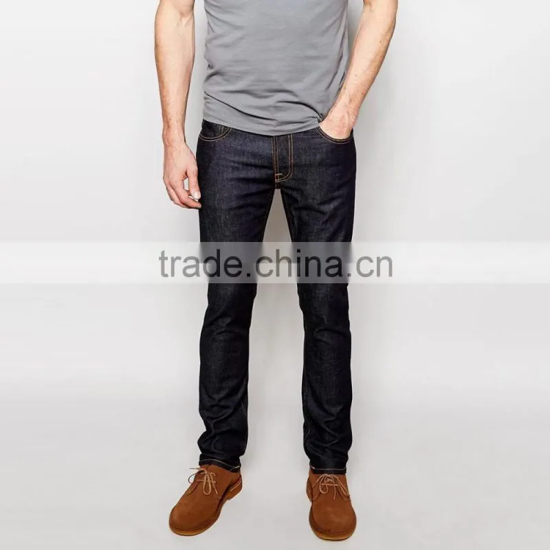 plain fashion custom design jeans pants bulk new style