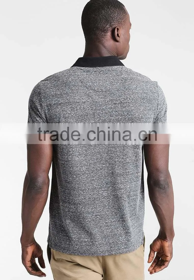 MGOO Customized Different Color Collar Polo Shirt Slim Fit Blank Polo Shirts For Men