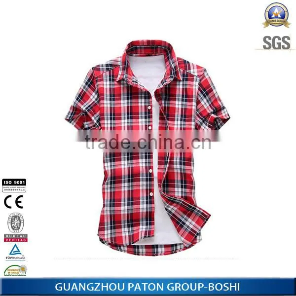 Wholesale Clothing Latest Men's Plaid Casual Shirts Of Pictures With Good Price