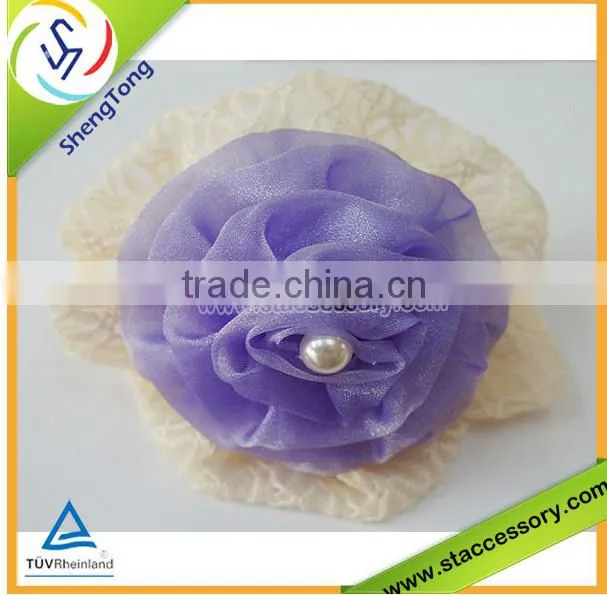 New design wholesale silk flower headband