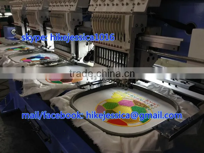 YINGYING 1502 1202 2heads double heads 15needles 12colors 12needles compact flat and cap t shirt computerized embroidery machine